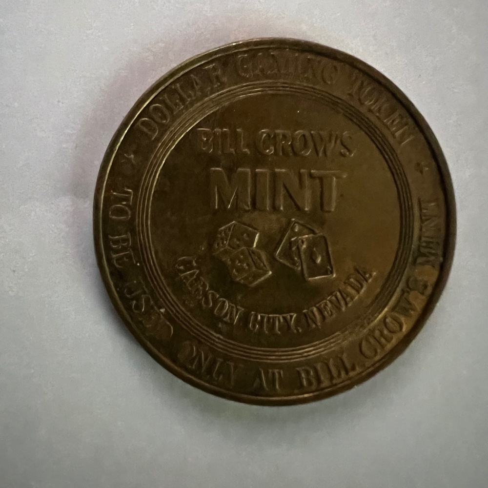 Carson Nevada Bill Crow's Mint Token